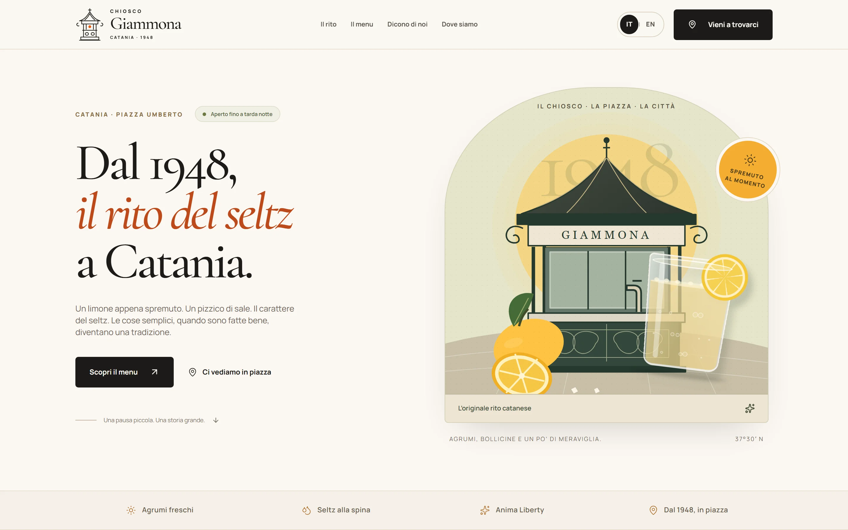 Chiosco Giammona: Historic kiosk, Catania