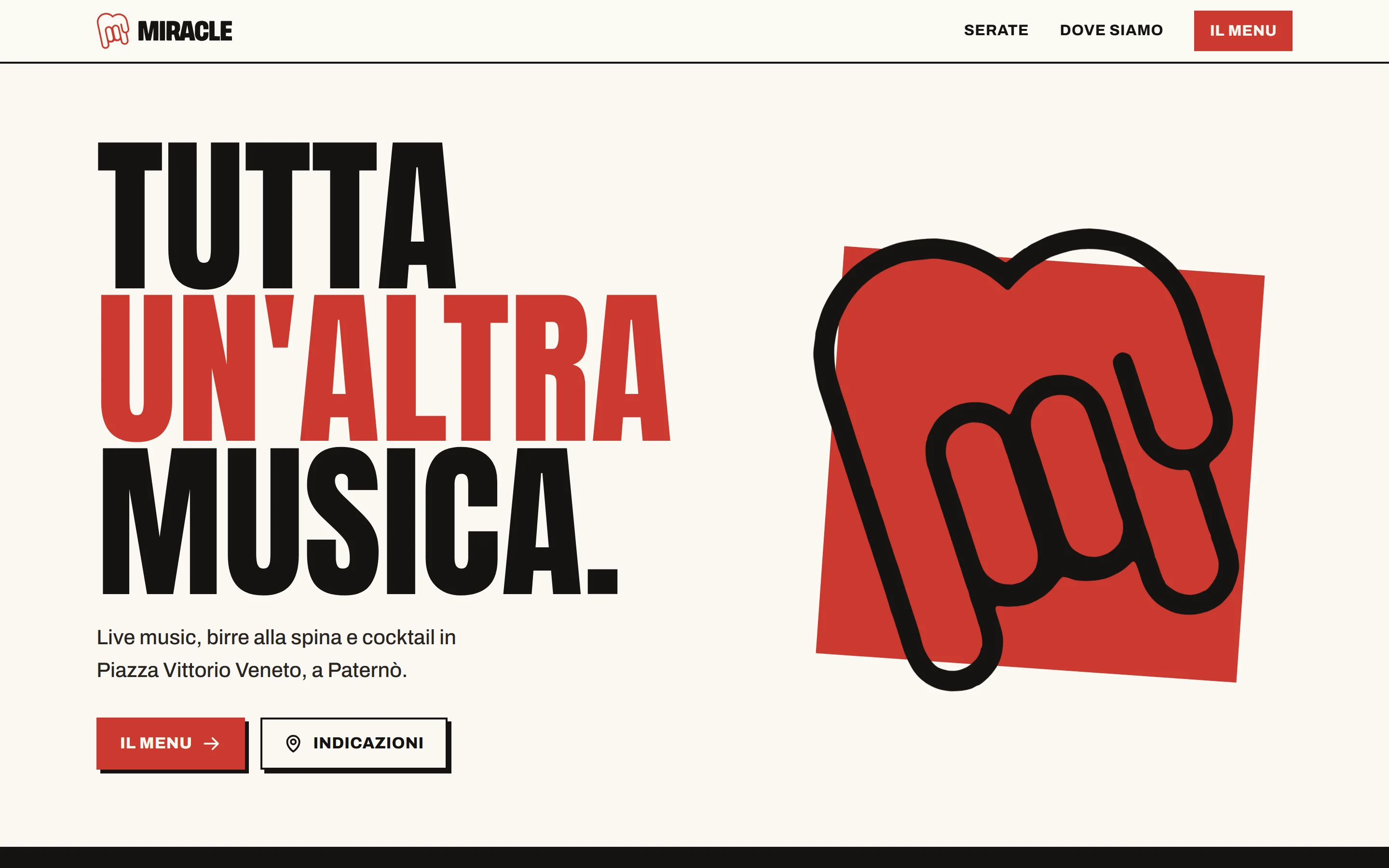 Miracle, Your Music Pub: Live music pub, Paternò