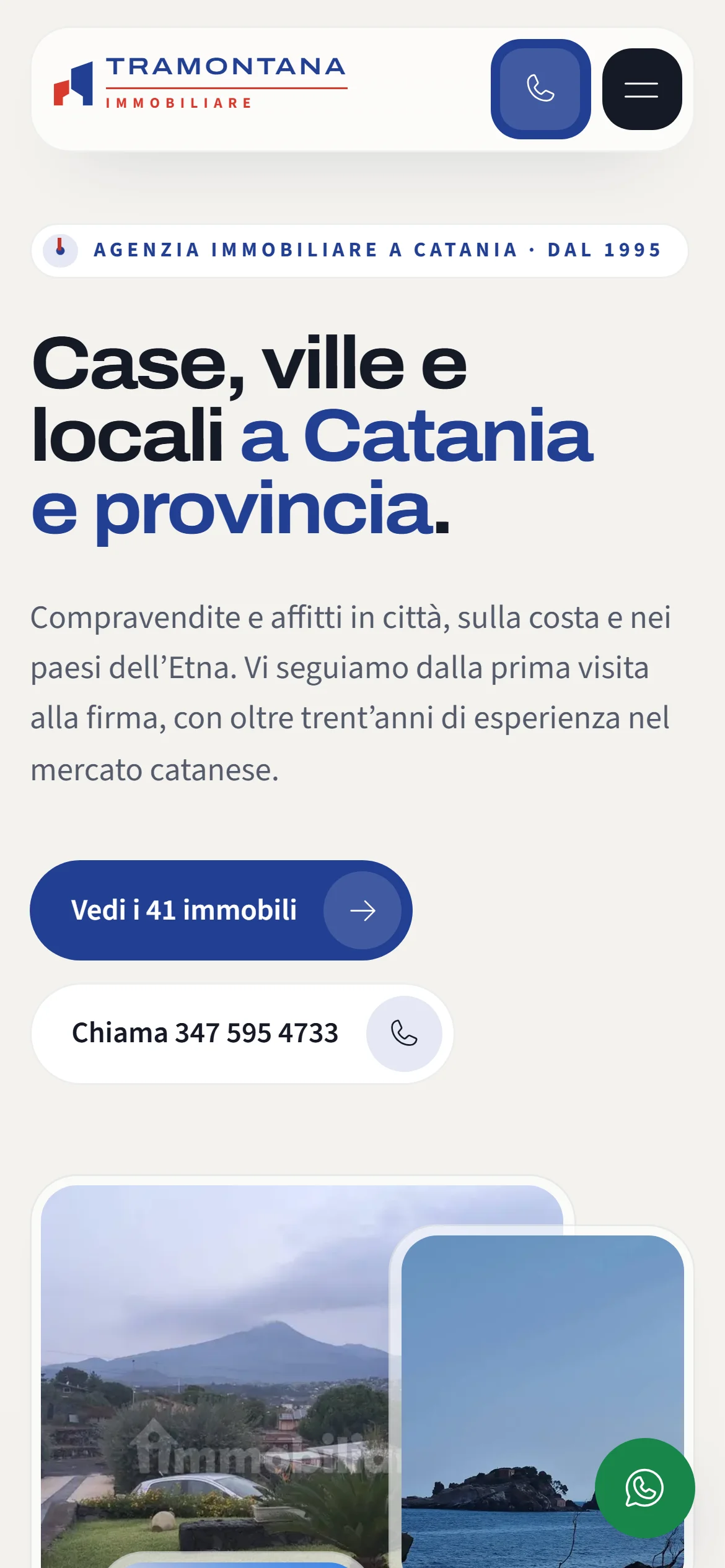 Tramontana Immobiliare: mobile version